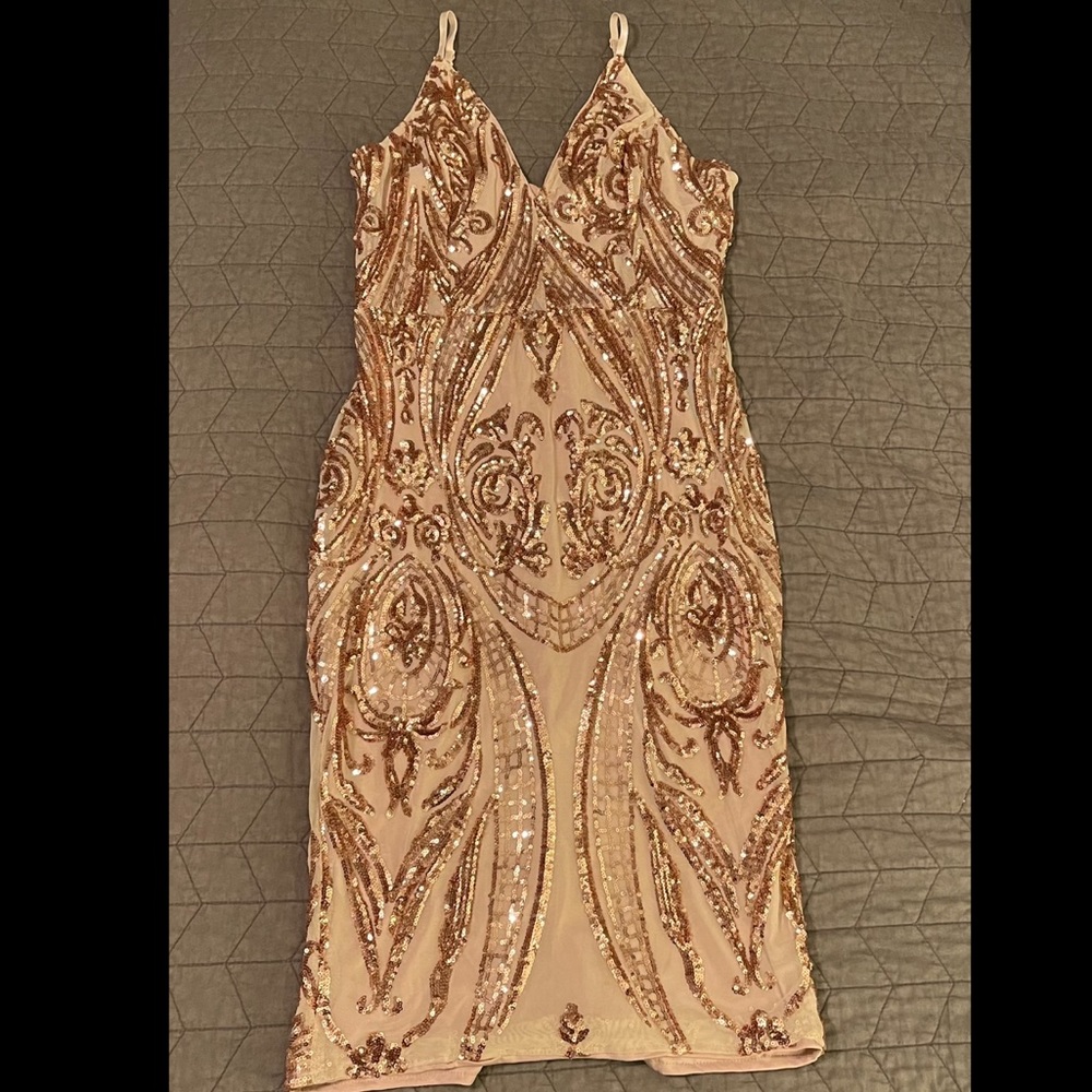 Nude Sparkle Dress size 1X